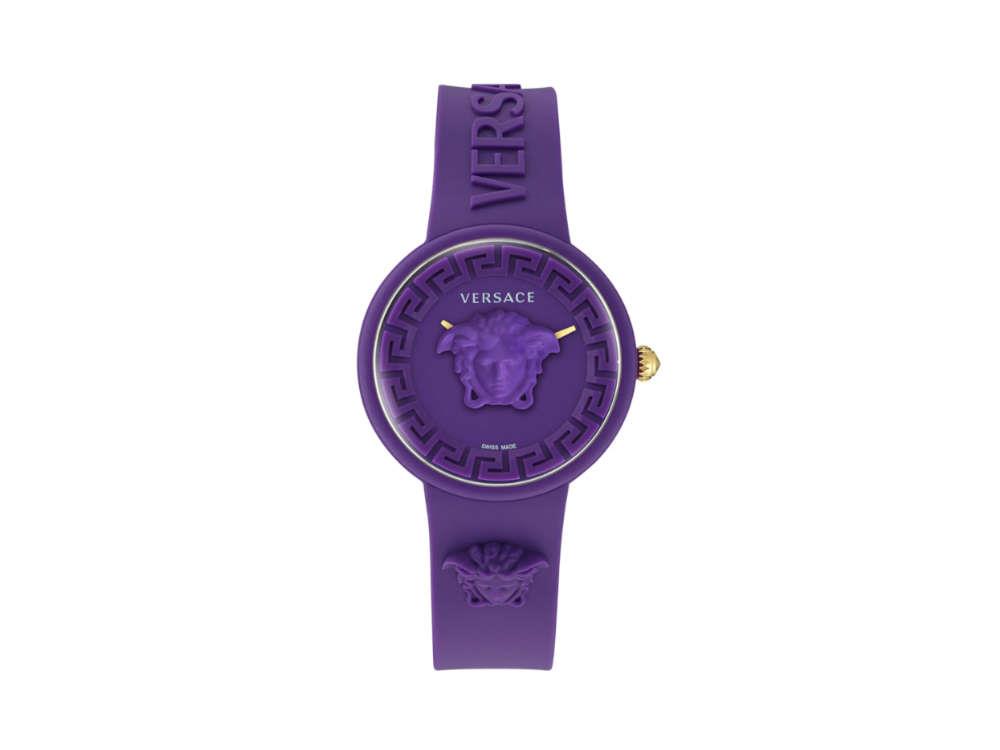 Reloj de Cuarzo Versace Medusa Pop, Silicona, Violeta, 39 mm, VE6G00823