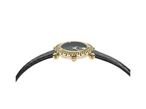 Reloj de Cuarzo Versace Greca Twist, PVD Oro, Negro, 35 mm, VE6I00323
