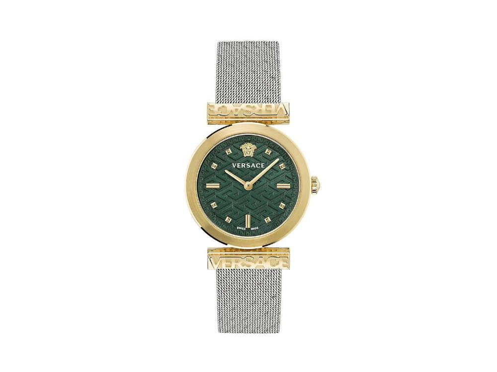 Reloj de Cuarzo Versace Regalia, PVD Oro, Verde, 34mm, Cristal Zafiro, VE6J00623