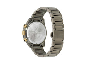 Reloj de Cuarzo Versace Greca Dome Chrono, PVD, Negro, 43 mm, VE6K00623