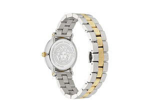 Reloj de Cuarzo Versace Greca Flourish, PVD Oro, Plata, 35 mm, VE7F00423
