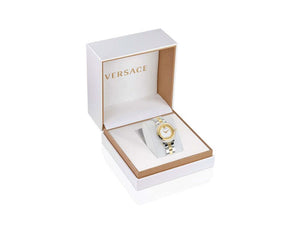 Reloj de Cuarzo Versace Greca Flourish, PVD Oro, Plata, 35 mm, VE7F00423
