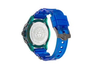 Reloj de Cuarzo Versace Icon Active, Policarbonato, Azul, 44 mm, VEZ701122