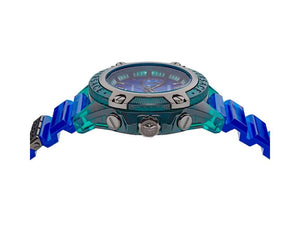 Reloj de Cuarzo Versace Icon Active, Policarbonato, Azul, 44 mm, VEZ701122