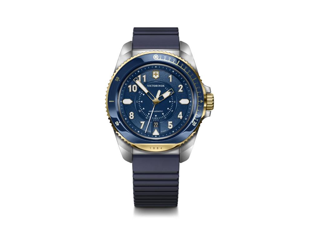 Reloj de Cuarzo Victorinox Journey 1884, Azul, 43 mm, PVD de Oro, V242013