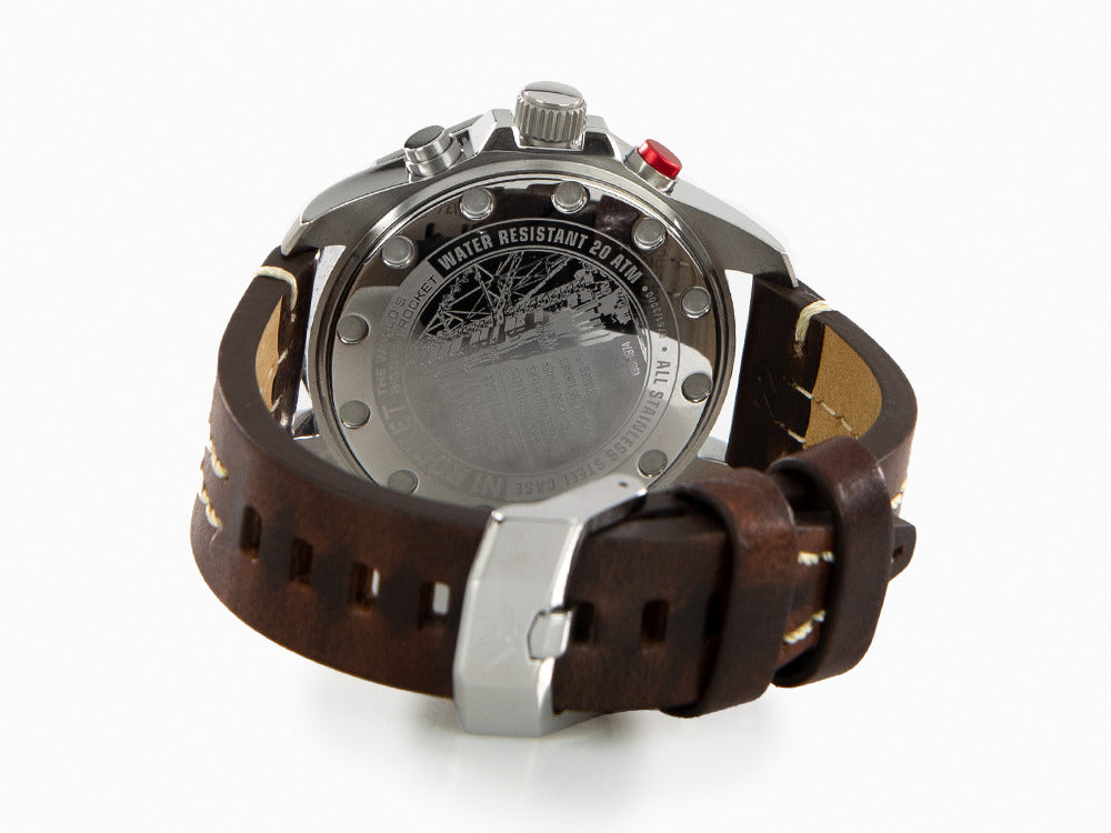Reloj de Cuarzo Vostok Europe Rocket N-1, Negro, 46 mm, Cronógrafo, 6S21-225A618