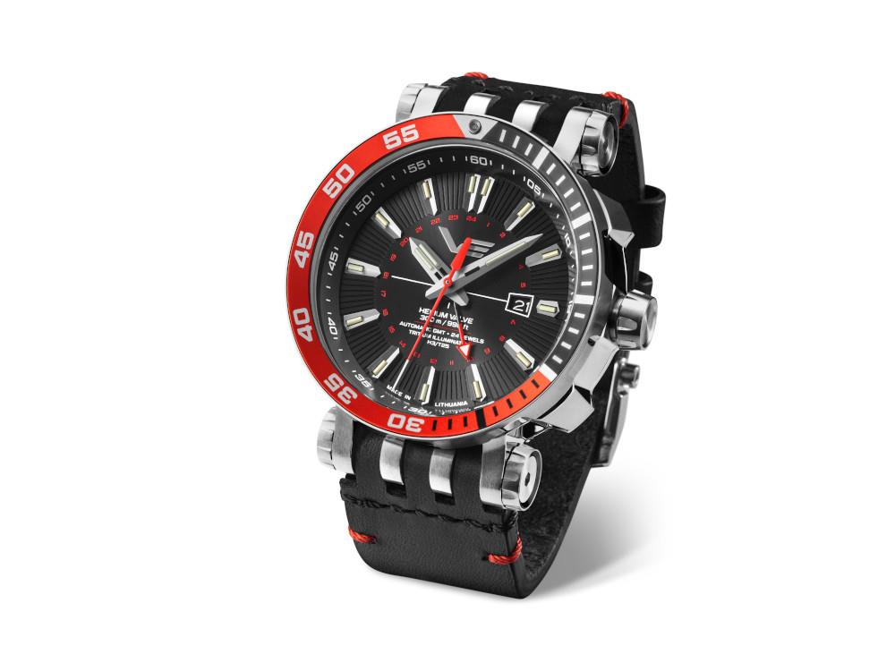 Reloj Automático Vostok Europe Energia II GMT, Negro, Ed Limitada, NH34-575A717