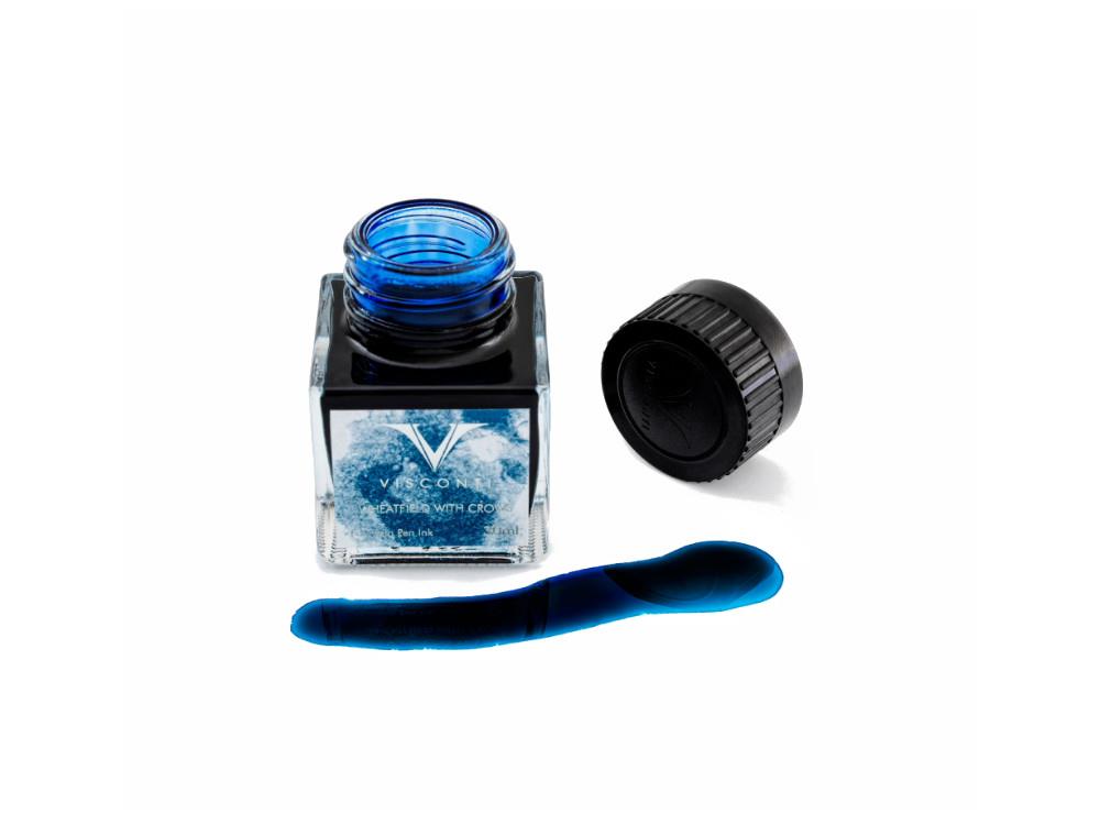 Tintero Visconti Wheatfield with crows, 30ml, Azul, Cristal, INKVG-30ML41