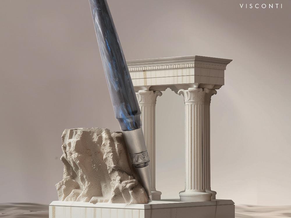 Roller Visconti Mirage Mythos Poseidon, Resina Acrílica, Azul KP07-16-RB