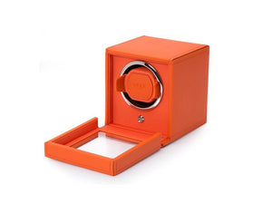 Rotor de relojes WOLF Cub, 1 Reloj, Naranja, Piel Vegana, 461139