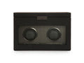 Rotor de relojes WOLF Axis, 2 Relojes, Negro, Piel Vegana, 469303