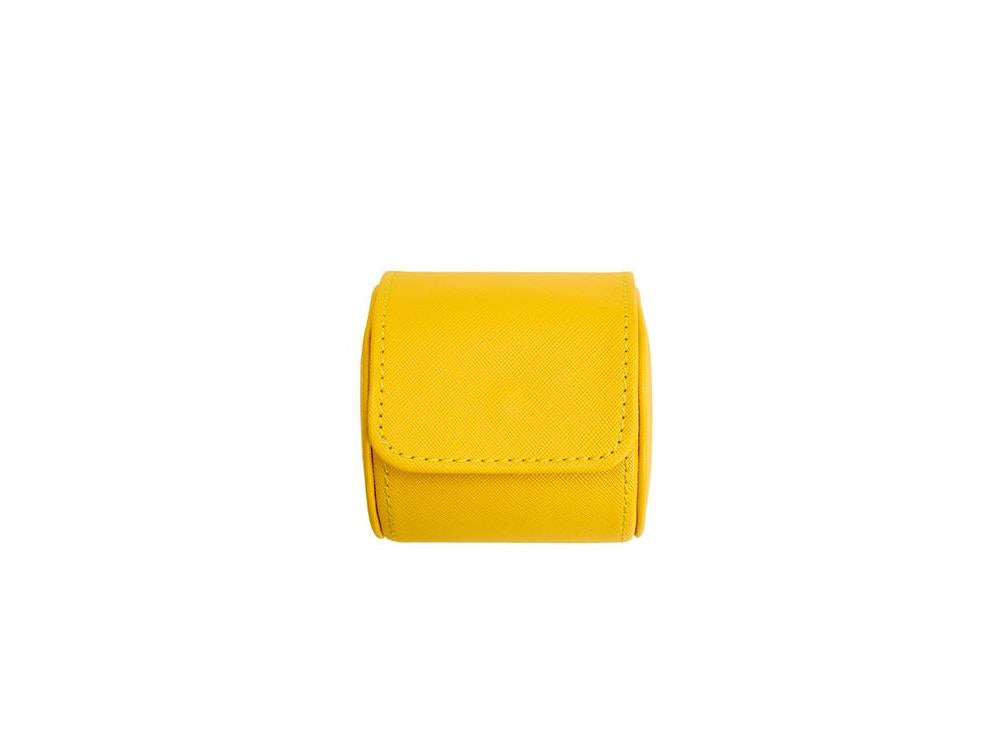 Estuche de relojes WOLF Tutti Frutti, 1 Reloj, Amarillo, Piel Vegana, 680192