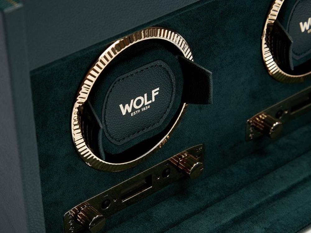Rotor de relojes WOLF British Racing 2 Relojes, Verde, 792241