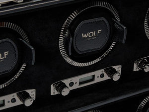 Rotor de relojes WOLF British Racing, 8 Relojes, Negro, 792502 WOLF
