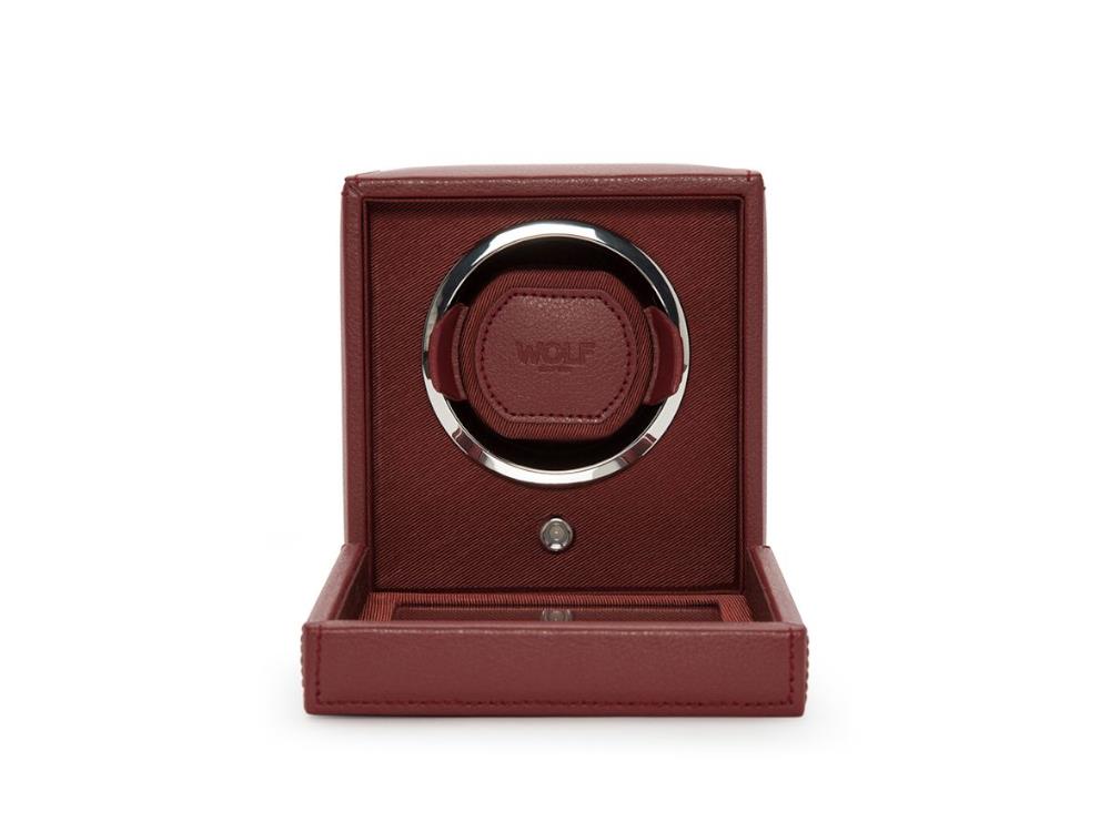 Rotor de relojes WOLF Cub, 1 Reloj, Rojo, Piel Vegana, 461126