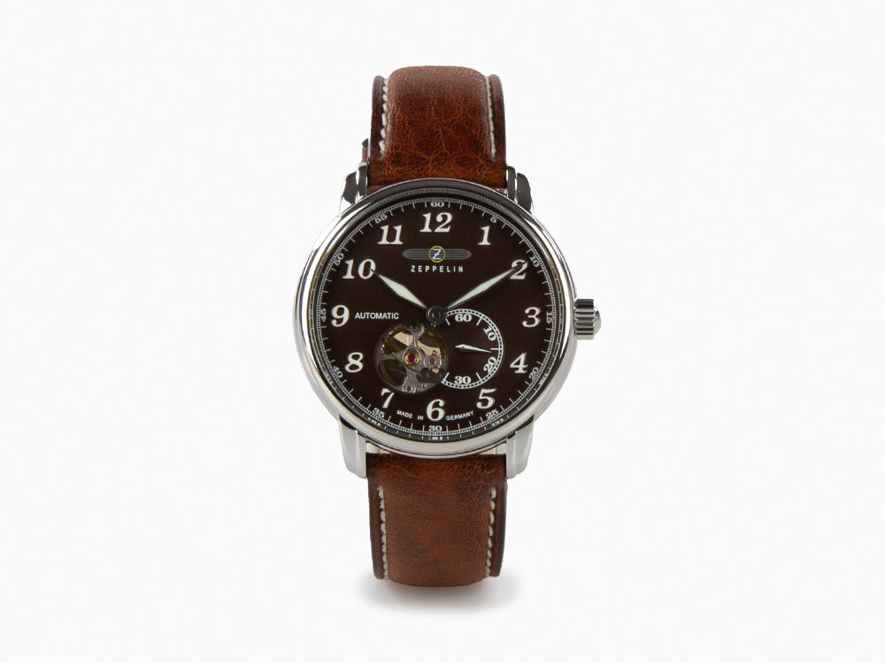 Reloj Automático Zeppelin LZ 127 Graf Zeppelin, Marrón, 40 mm, 7666-4