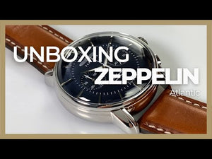 Reloj Automático Zeppelin Atlantic, Azul, 42 mm, Correa de piel, 8422-3